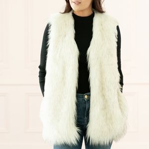 Ellie Kate faux fur vest